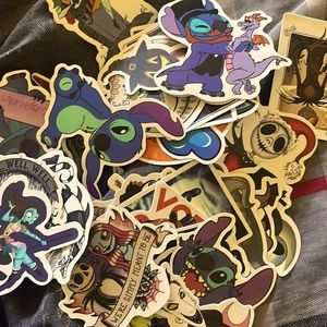 Surprise sticker set stitch an nightmare before Christmas.